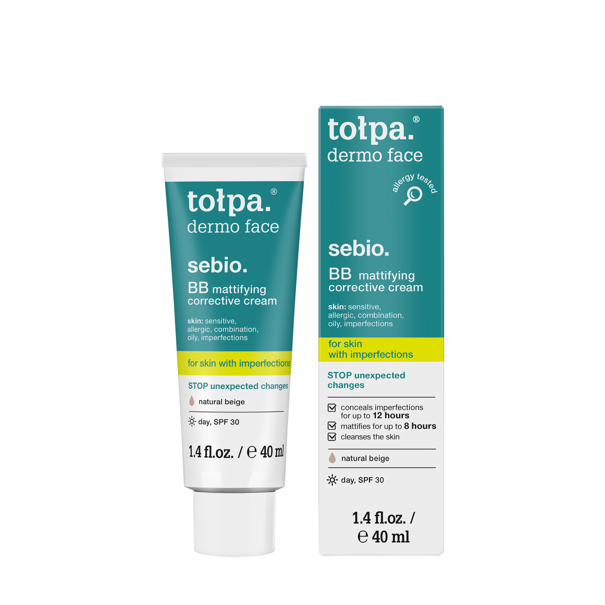 Tolpa dermo face Sebio BB Mattifying Corrective Cream SPF30 40ml