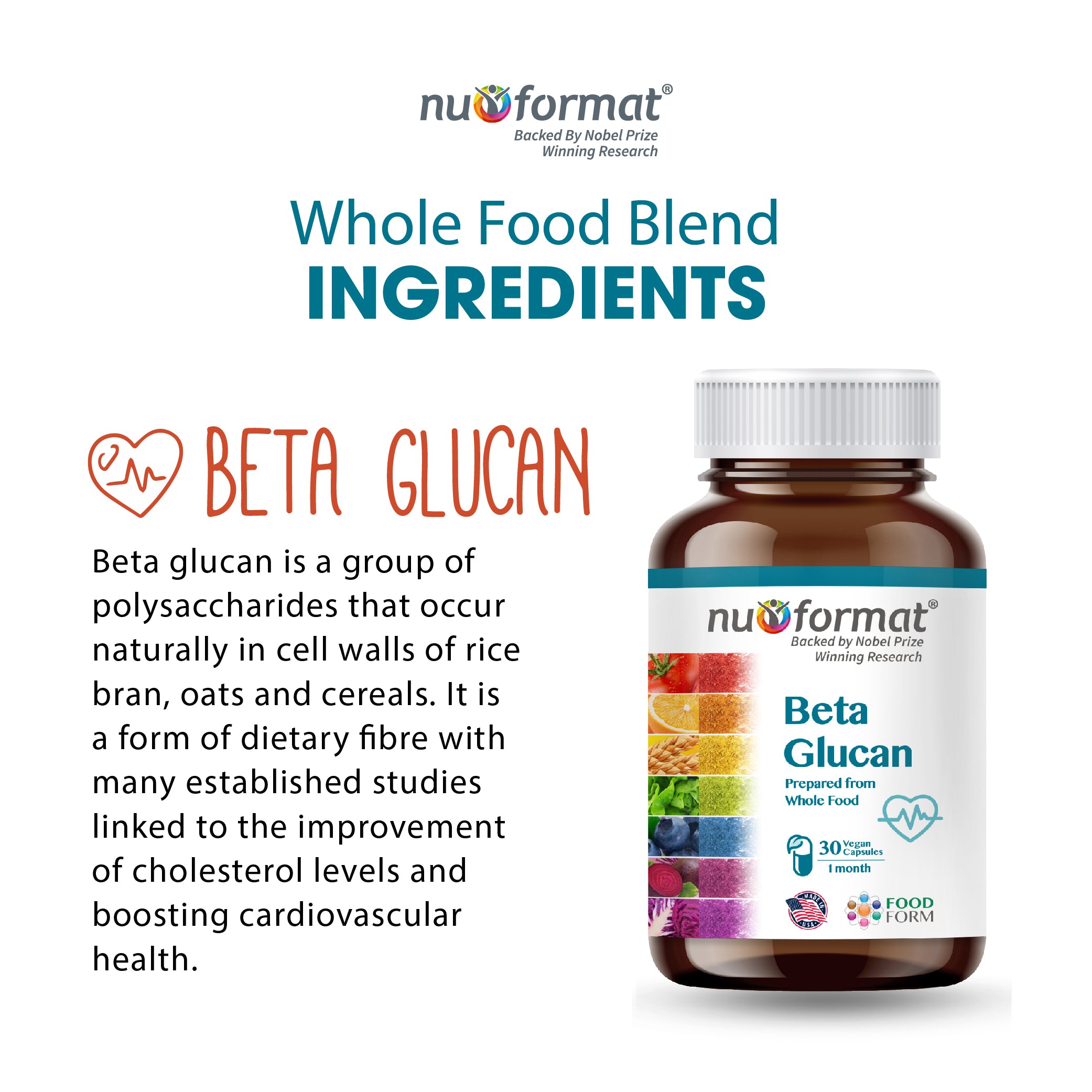 Nu-Format Beta Glucan (30 capsules)