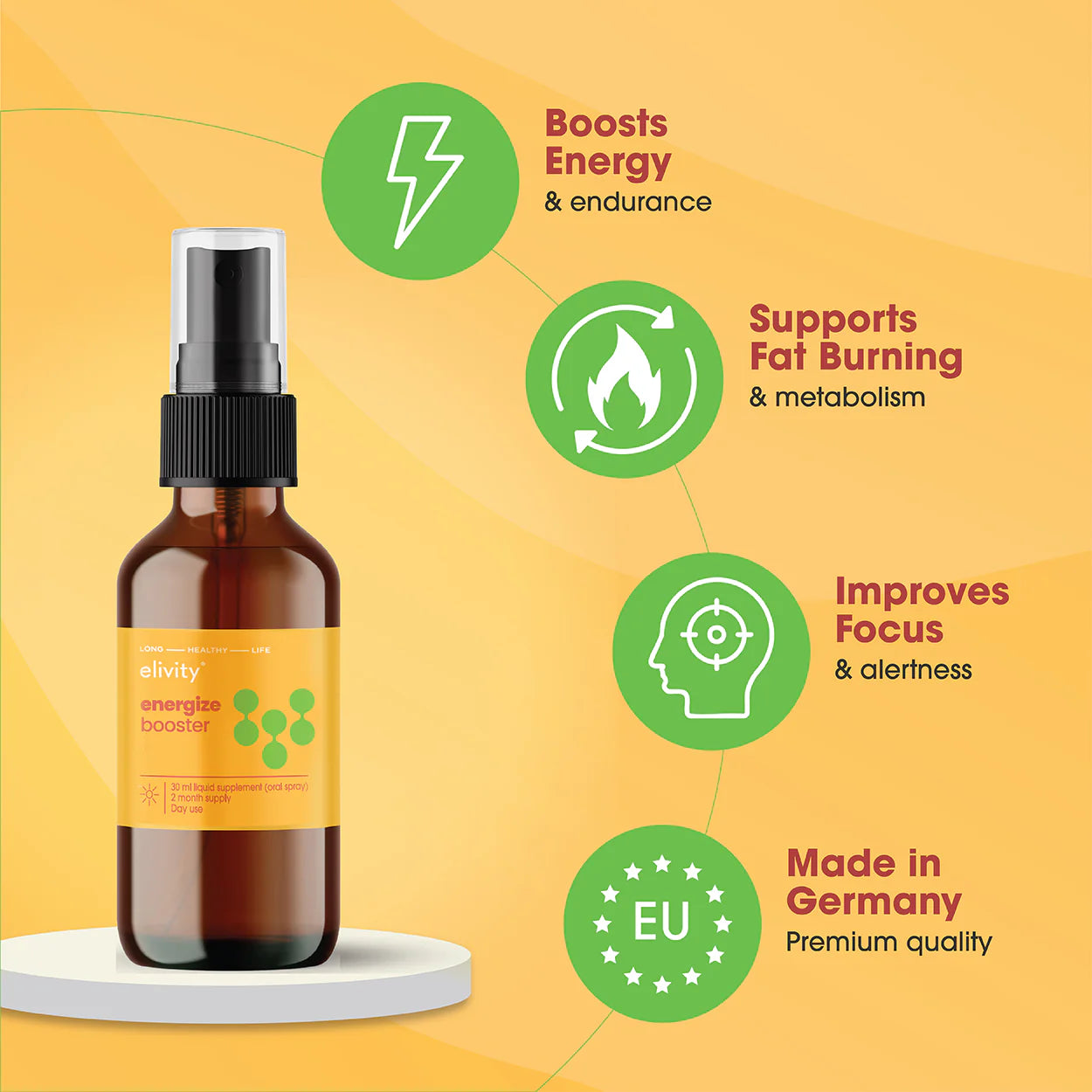 Energize booster spray