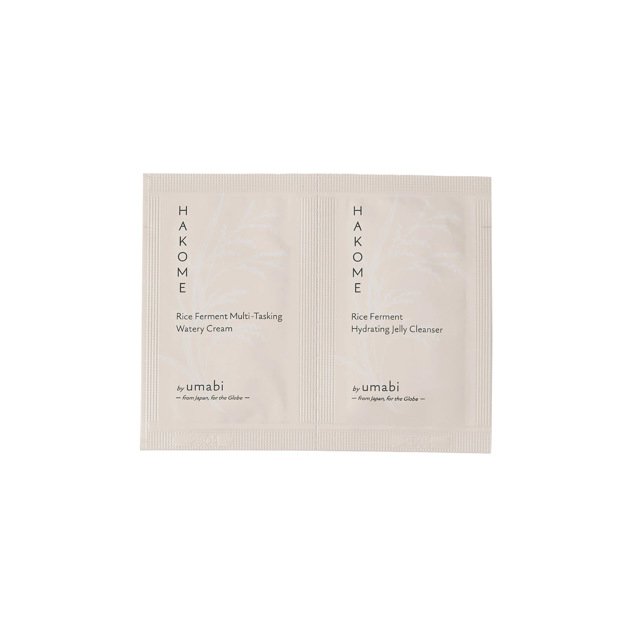 <Trial Pouch Set (3 Uses)> Rice Ferment Hydrating Jelly Cleanser & Rice Ferment Multi-Tasking Watery Cream