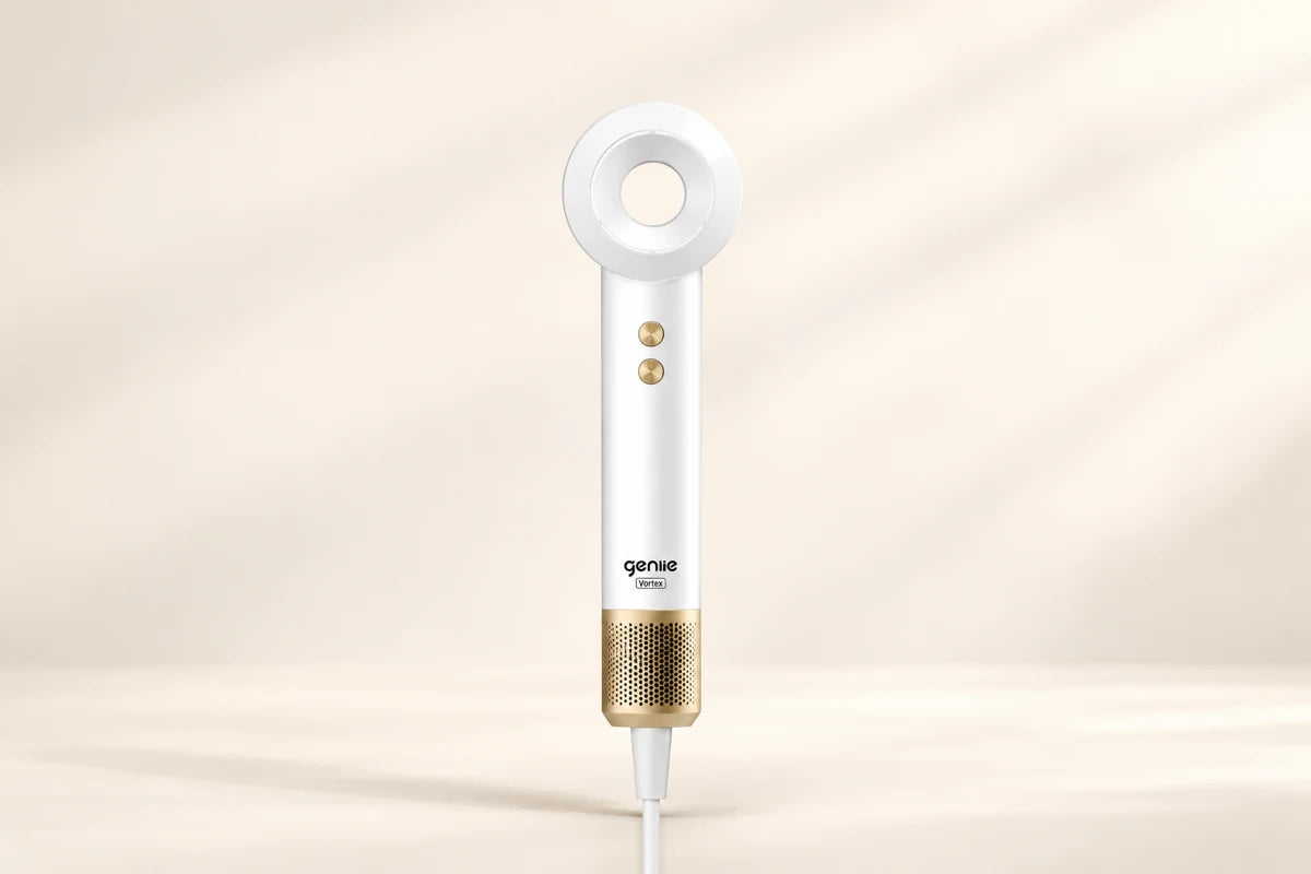 Geniie Vortex · Pearl White studio visual